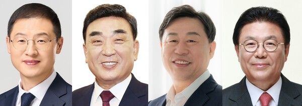 6.3 지방선거 울산시장에 출마한 더불어민주당 김상욱·국민의힘 김두겸·진보당 김종훈·무소속 박맹우. /중앙선관위