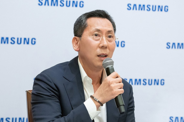 신임 영상디스플레이사업부장으로 보임된 이원진 사장(사진은 지난해 미국 CES 2025 현장)/삼성전자