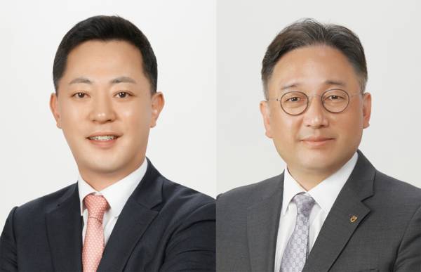 NH투자증권&nbsp;차기 각자대표 체제의 최종 대표이사 후보 배광수 WM사업부 대표(왼쪽)와 신재욱 부동산인프라사업부 대표 /NH투자증권&nbsp;