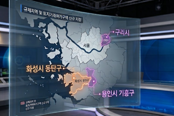 동탄·기흥·구리 규제지역·토허구역 지정 /AI이미지