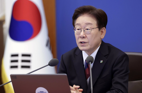 이재명&nbsp;대통령이 지난 4일 청와대에서 열린 수석보좌관회의에서 발언하고 있다. /사진=연합뉴스