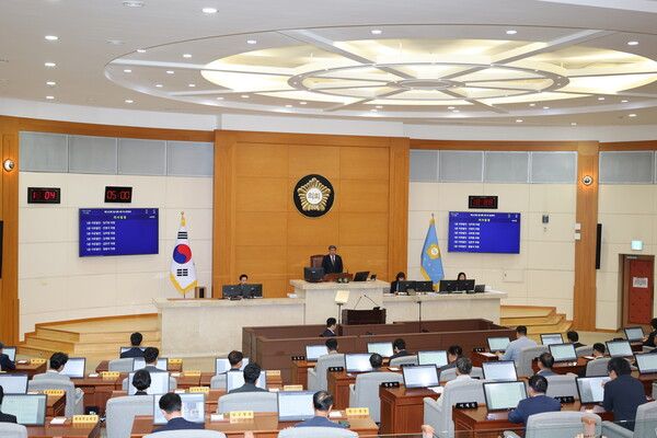 포항시의회가 20일 제322회 임시회 개회하고 9일간의 의사일정에 돌입했다. 사진=포항시의회(포인트경제)