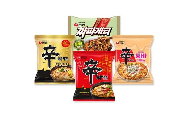 신라면, 신라면 골드. 신라면 툼바, 짜파게티 /농심