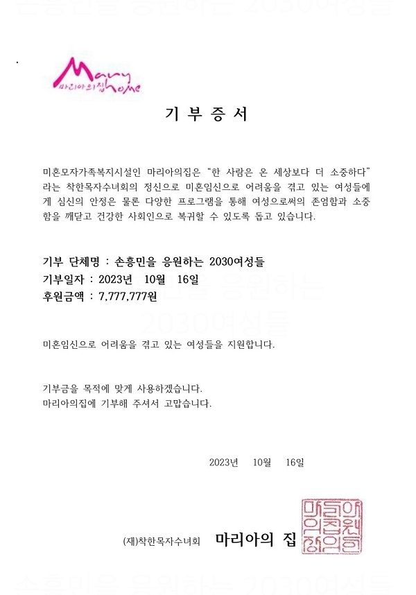 사진=손흥민을 응원하는 2030여성들