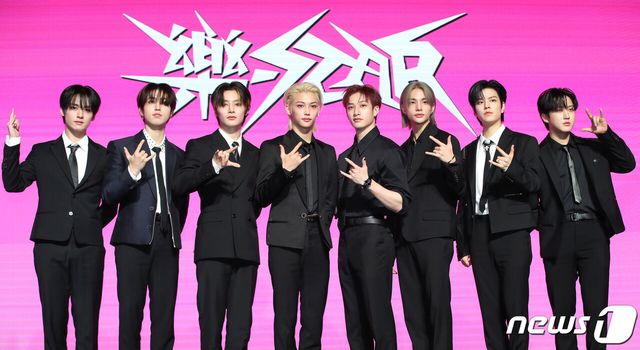 10일 새 앨범 기자간담회에 참석한 그룹 스트레이 키즈. 사진=뉴스1