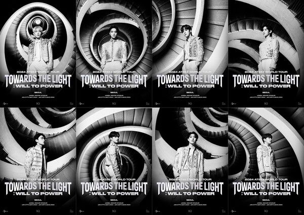 그룹 에이티즈 월드투어 개인 포스터. 사진=KQ