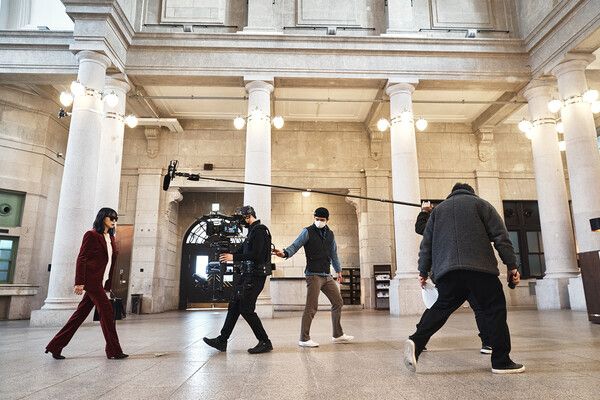 '길복순' 비하인드 스틸. 사진=넷플릭스