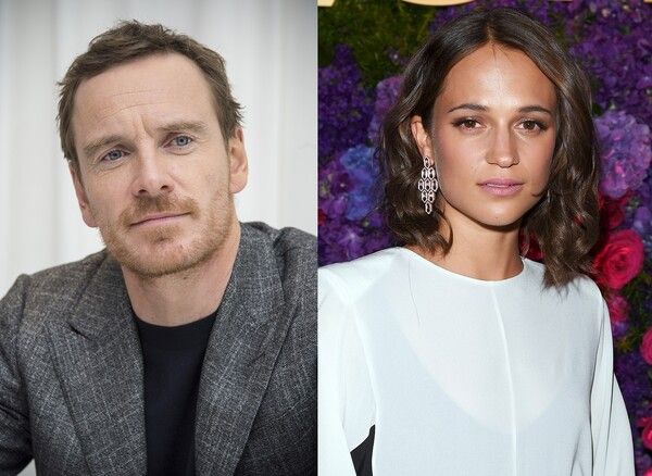 알리시아 비칸데르-마이클 패스벤더. 사진=플러스엠엔터테인먼트