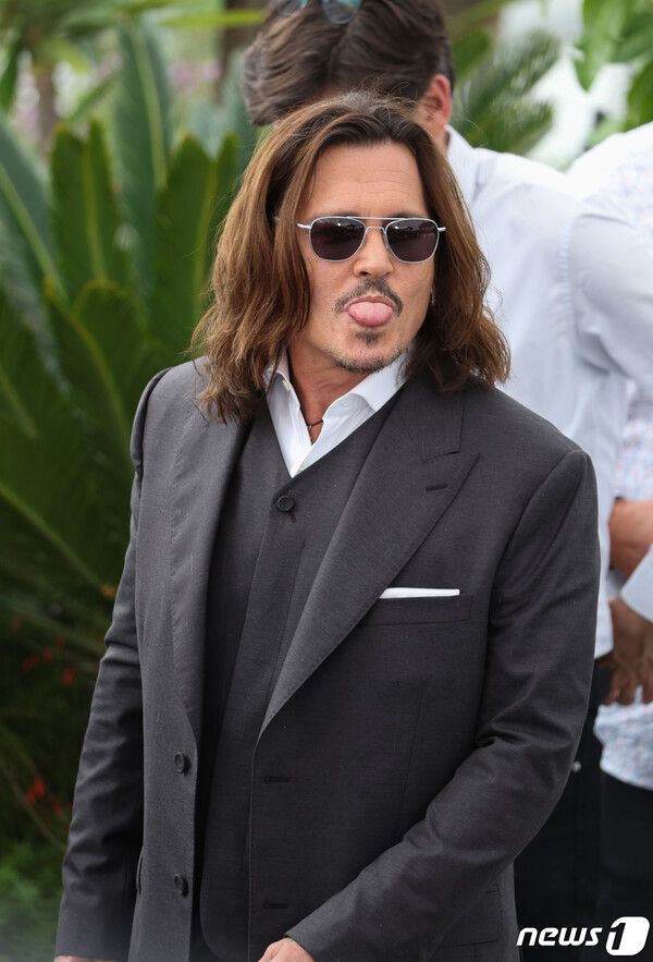 '76회 칸 국제영화제'에 참석한 조니 뎁. 사진=뉴스1