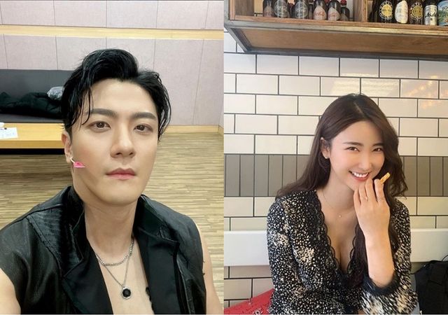 22일 결혼한 뮤지컬 배우 윤형렬, 박혜민. 사진=각 SNS