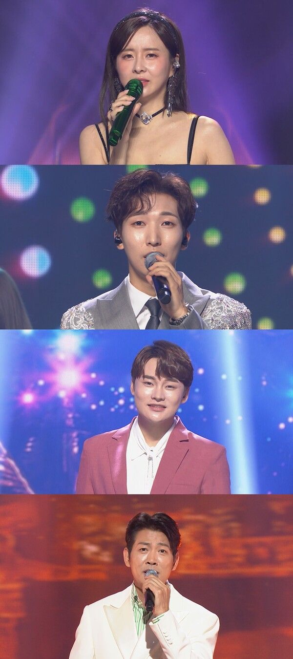 위에서 부터 은가은, 양지원, 박서진, 김용필. 사진=mbc플러스