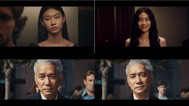 뉴진스 ‘Cool With You’ 뮤직비디오에 출연한 정호연, 양조위. 사진=어도어