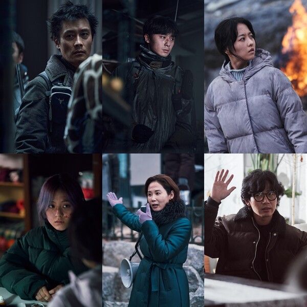 '콘크리트 유토피아' 이병헌, 박서준, 박보영, 박지후, 김선영, 김도윤. 사진=롯데엔터테인먼트