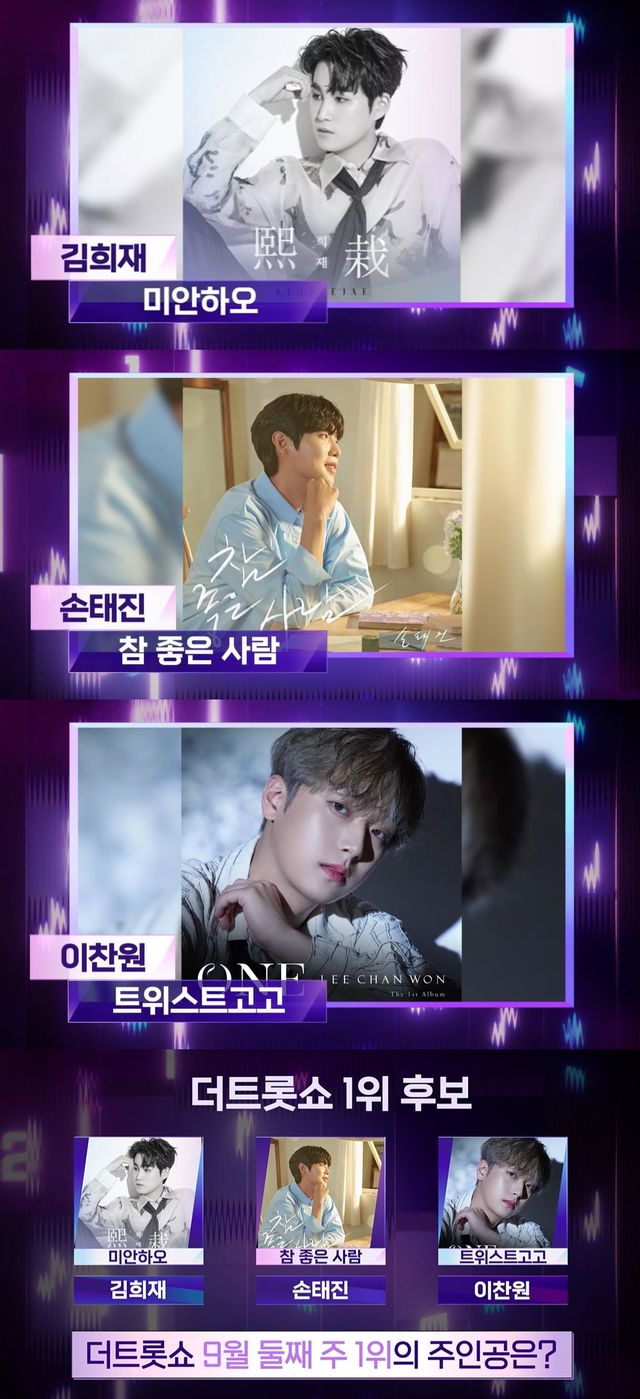 '더 트롯쇼' 9월 둘째주 1위 후보. 사진=SBS FiL·SBS M