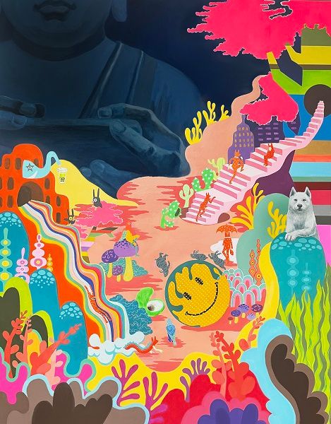 Land, 아크릴 물감, 162.2×130.3cm, 2024