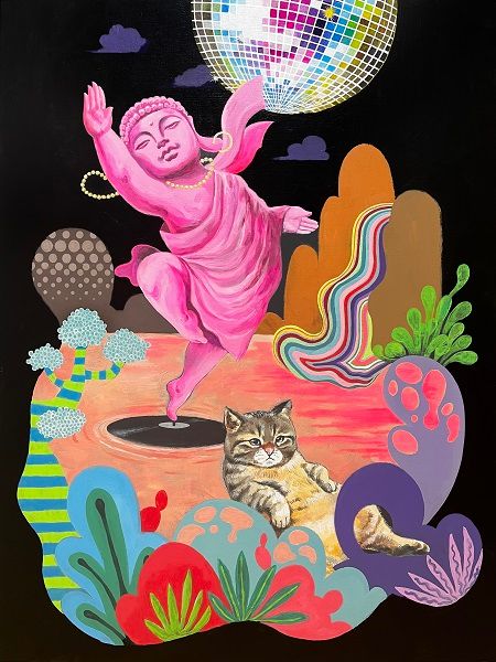 윤회댄스, 아크릴 물감, 116.8×91cm, 2023