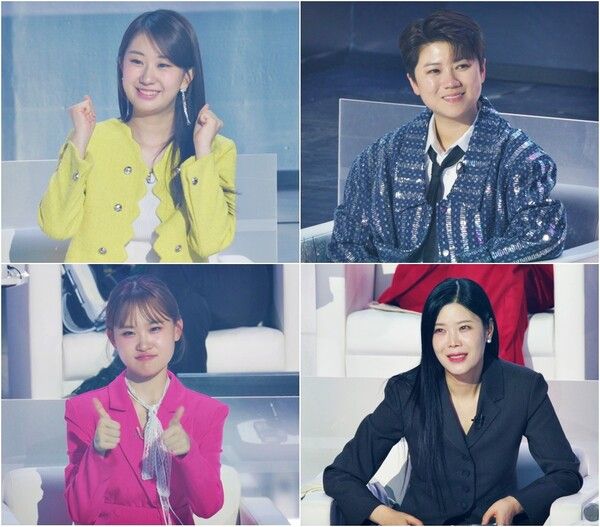 '현역가왕2' 전유진, 마이진, 김다현, 린. 사진=크레아 스튜디오