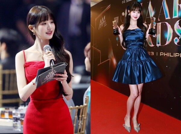 아이브 장원영_드레스. 사진=스타쉽엔터테인먼트