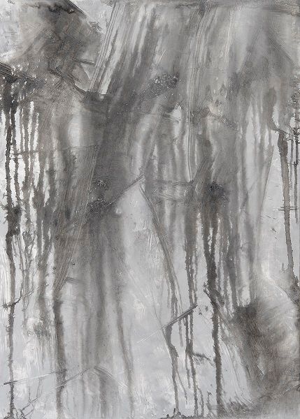 유정의 시간, 패널에 먹 외 혼합재료, 91×65cm, 2024