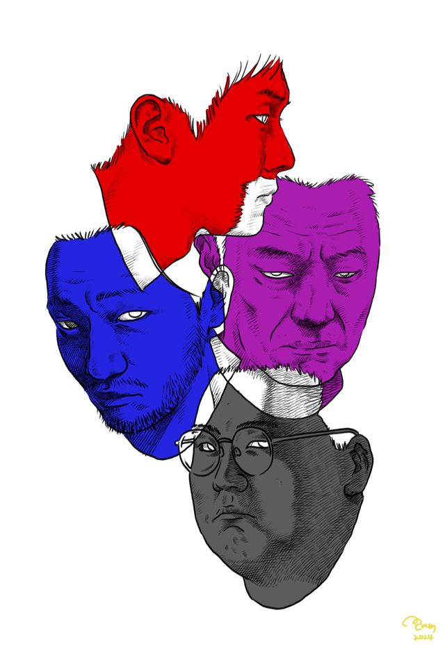 꼬마비 작가가 그린 '​살인자ㅇ난감' 캐리커쳐. 사진=넷플릭스