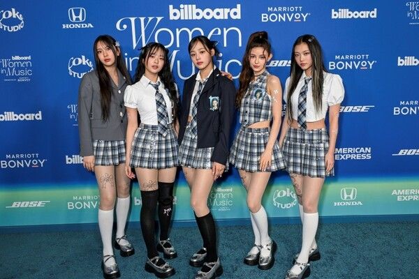 2024 빌보드 위민 인 뮤직 어워드(2024 Billboard Women in Music Awards) 뉴진스 모습. 사진=어도어