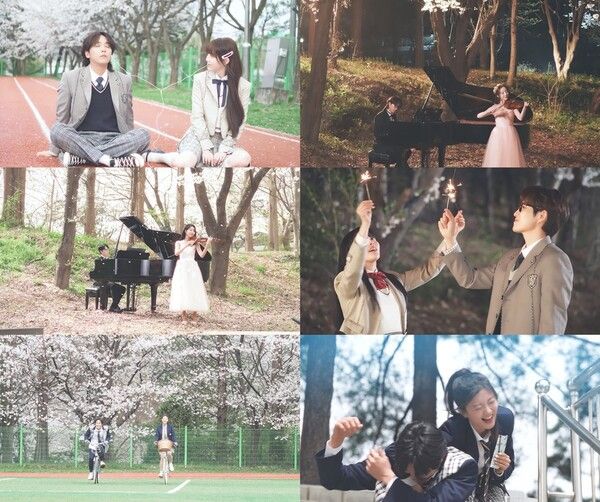 뮤지컬 '4월은 너의 거짓말' 메이킹 영상 화면 캡처. 사진=EMK뮤지컬컴퍼니