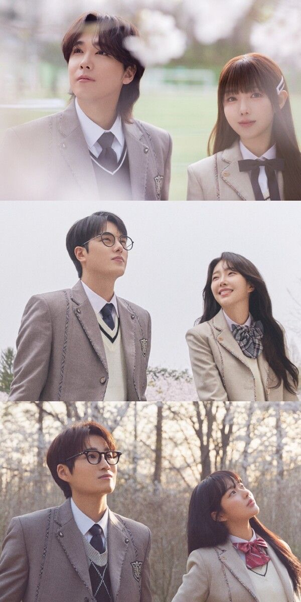 뮤지컬 '4월은 너의 거짓말' 페어컷 합본. 위부터 이홍기, 케이/윤소호, 이봄소리/김희재, 정지소/ 사진=EMK뮤지컬컴퍼니