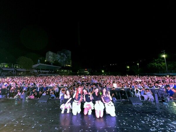 (여자)아이들 대학 축제 현장. 사진=큐브엔터테인먼트