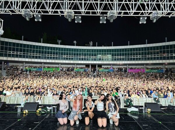 (여자)아이들 대학 축제 현장. 사진=큐브엔터테인먼트