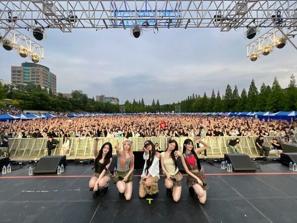 (여자)아이들 대학 축제 현장. 사진=큐브엔터테인먼트