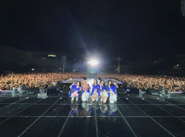 (여자)아이들 대학 축제 현장. 사진=큐브엔터테인먼트