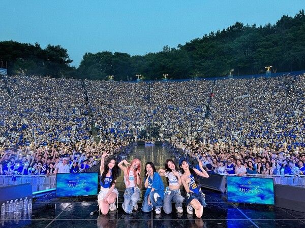 (여자)아이들 대학 축제 현장. 사진=큐브엔터테인먼트