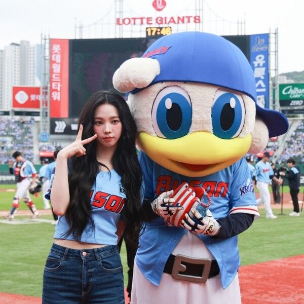 에스파 카리나. 사진=롯데자이언츠