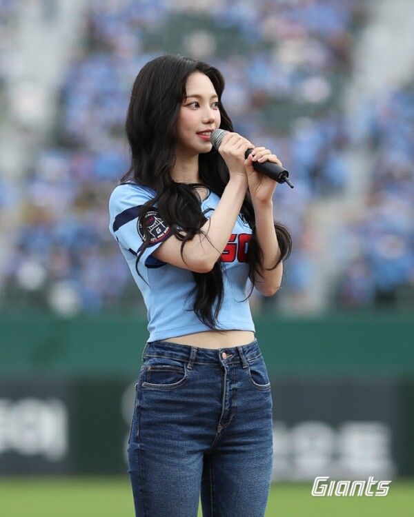 에스파 카리나. 사진=롯데자이언츠