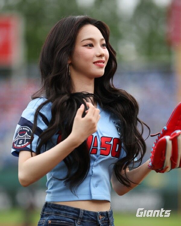 에스파 카리나. 사진=롯데자이언츠