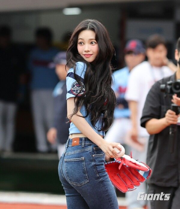 에스파 카리나. 사진=롯데자이언츠