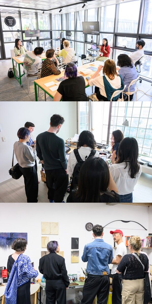 사진=Dive into Korean Art: Media Ground 서울익스프레스, 김치앤칩스, 요한한 작업실 방문