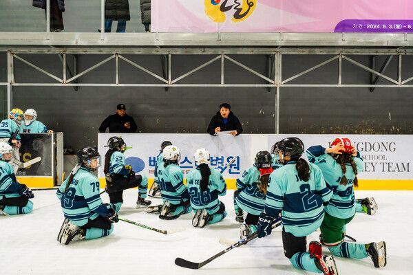 2024 한돈배 여자아이스하키리그에 출전한 헤라 (사진=헤라 제공)
