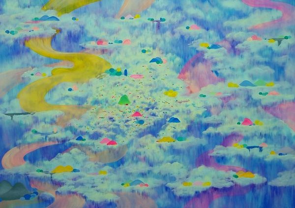 도원경 #3, Acrylic gouache on canvas, 112.1×162.2cm, 2022