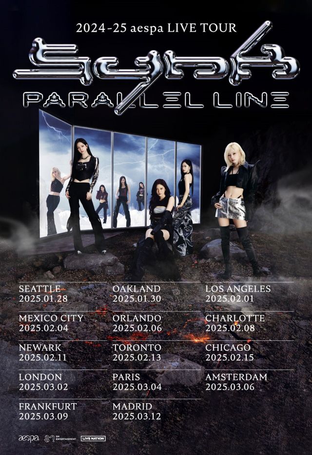 에스파 북남미, 유럽 투어 포스터 이미지. 사진=SM