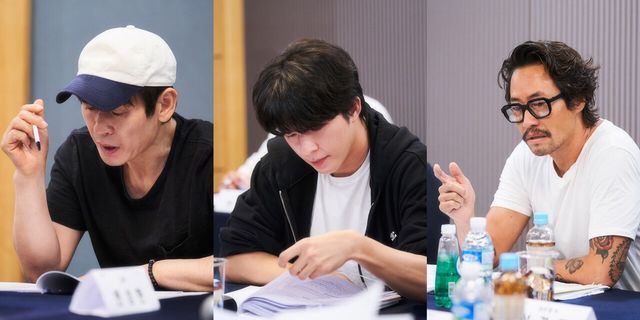 설경구-홍경-류승범 '굿뉴스'. 사진=넷플릭스