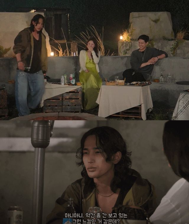 '솔로지옥4' 육준서가 정유진-장태오의 묘한 기류를 일찌감치 읽어내 화제다. 사진='솔로지옥4'