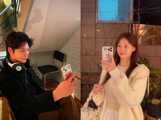 '솔로지옥4'의 정유진과 장태오가 같은 폰케이스 인증샷으로 '현커설'을 불지피고 있다. 사진=정유진, 장태오 SNS