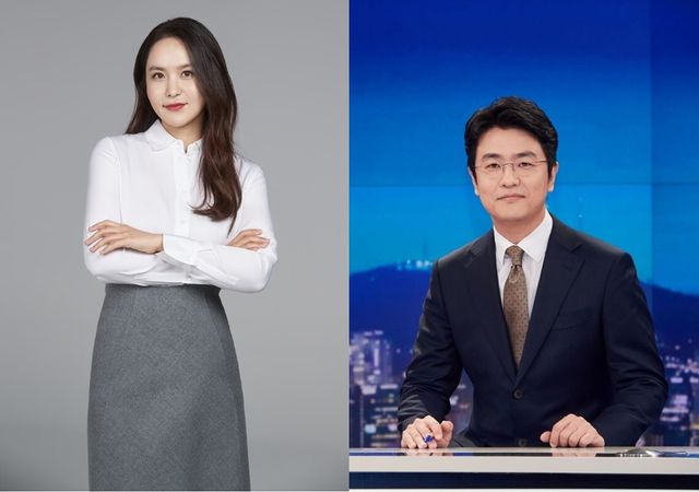 방송인 박지윤(사진=JDB엔터테인먼트), 아나운서 최동석(사진=KBS)
