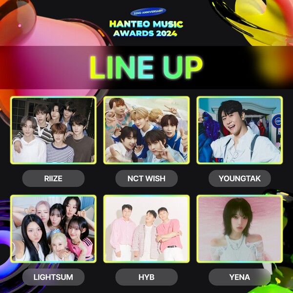 한터뮤직어워즈 1차 라인업. 사진=한터글로벌