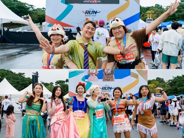 11일 서울 여의도공원 문화의마당 일원에서는 '디즈니런 서울 2025'(Disney Run 2025) 행사가 열렸다.&nbsp;사진=월트디즈니컴퍼니 코리아