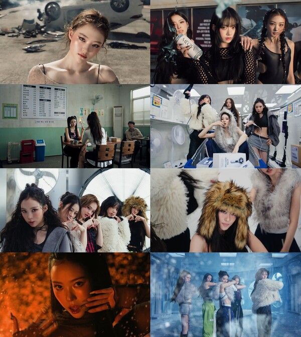 MEOVV(미야오) 'BURNING UP' 뮤비. 사진=더블랙레이블