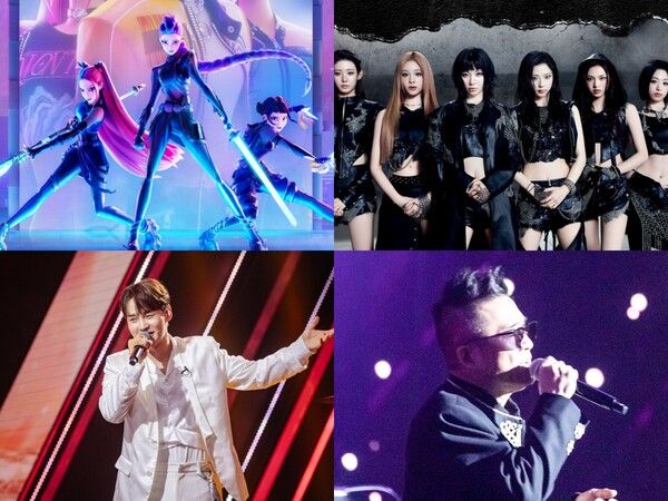 HUNTR/X, 베이비몬스터, 박서진, 김건모. 사진=넷플릭스, YG엔터, 장구의신컴퍼니, 아이스타미디어컴퍼니