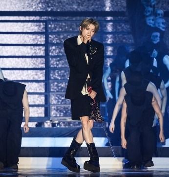 투모로우바이투게더 월드투어 'ACT: TOMORROW' 서울공연 당시 연준의 모습. 사진=빅히트뮤직