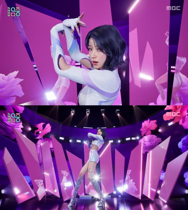 나이비스 'Sensitive'. 사진=MBC ‘쇼! 음악중심’ 캡처